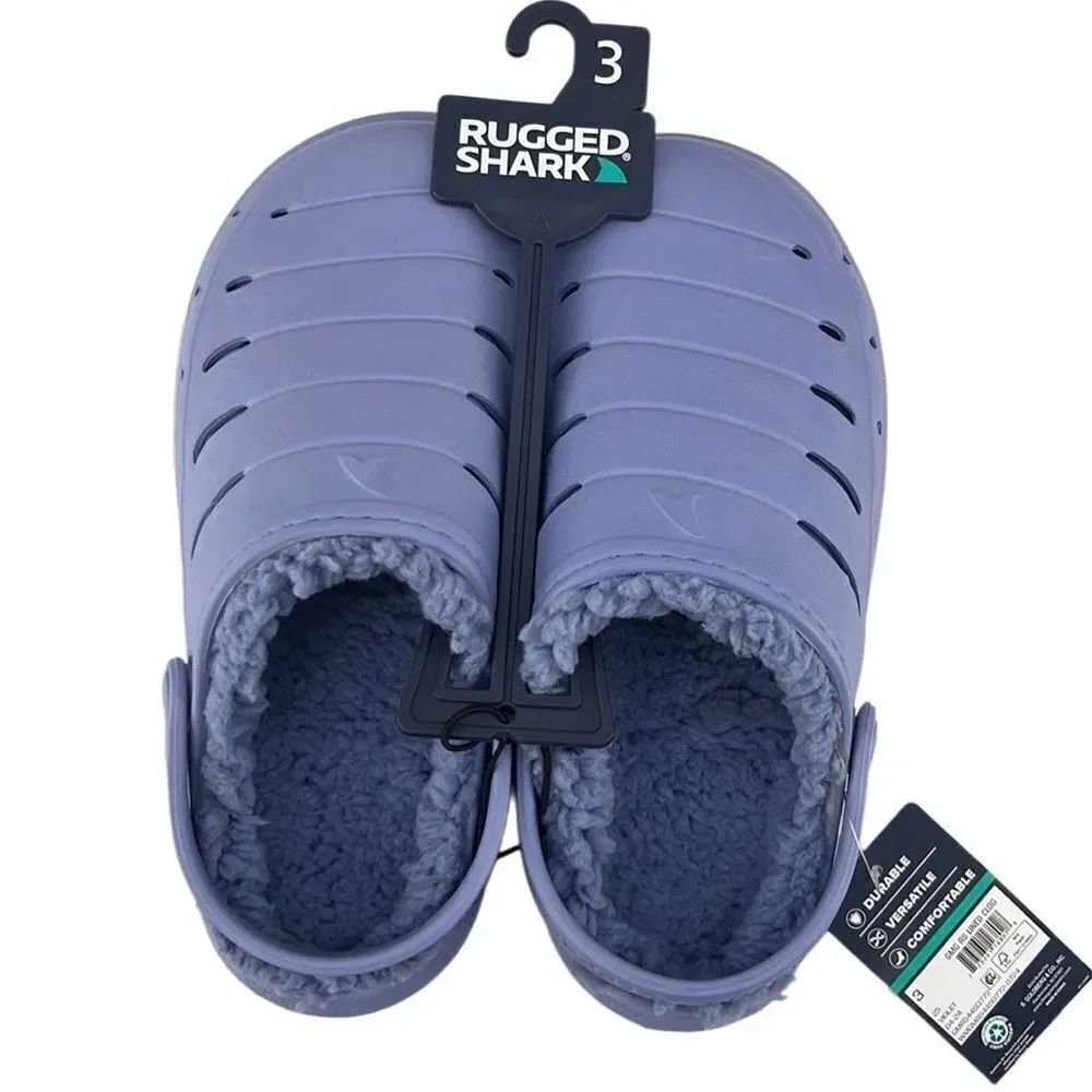 Little kid Casual Fuzzy Lined Clogs Sandals Slippers Shoes Size 3